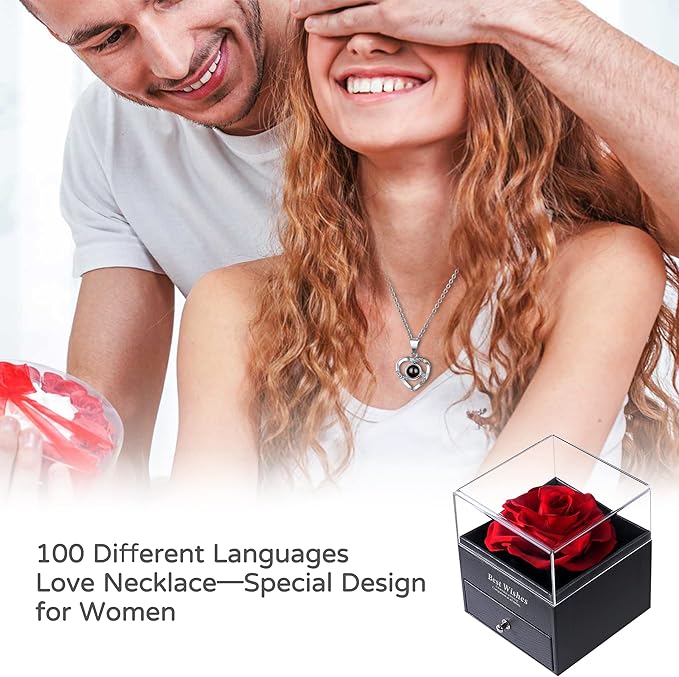 Heart Shaped Necklace with GIft Box