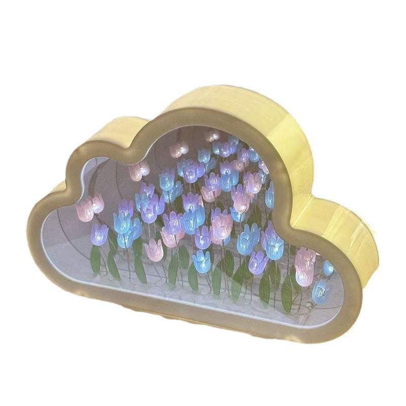 Tulips Mirror Night Light