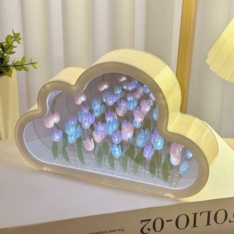 Tulips Mirror Night Light