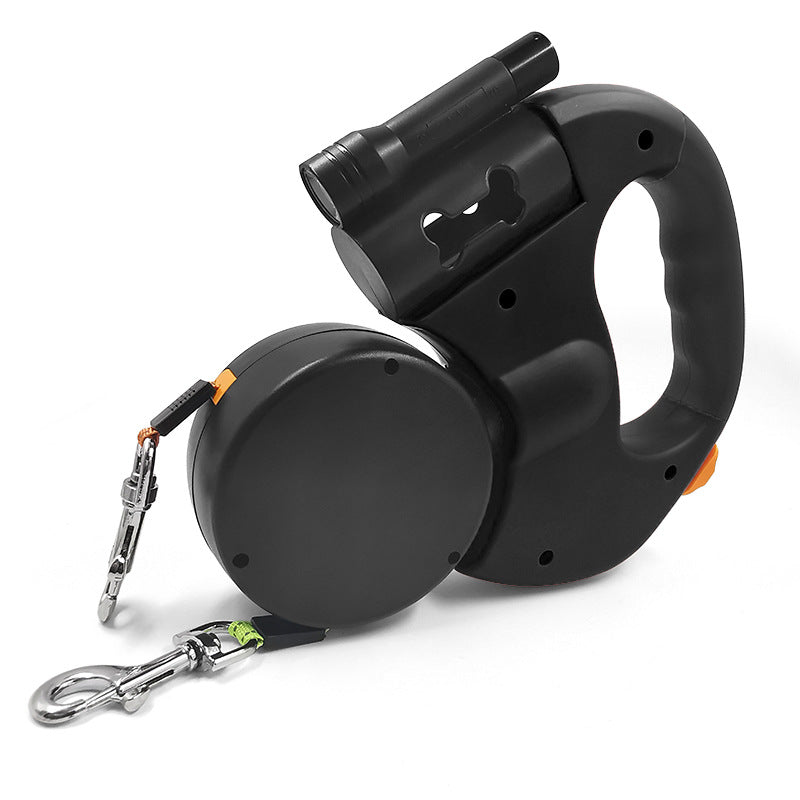 LED Retractable Double Pet Leash